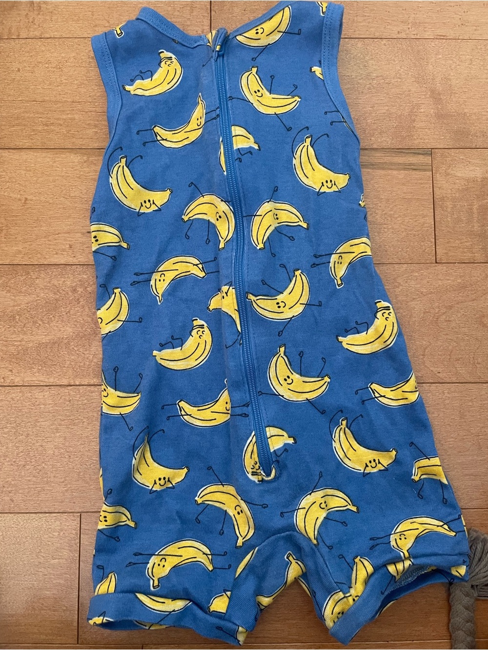 Joe Fresh Blue Banana Print Sleep Sack Romper